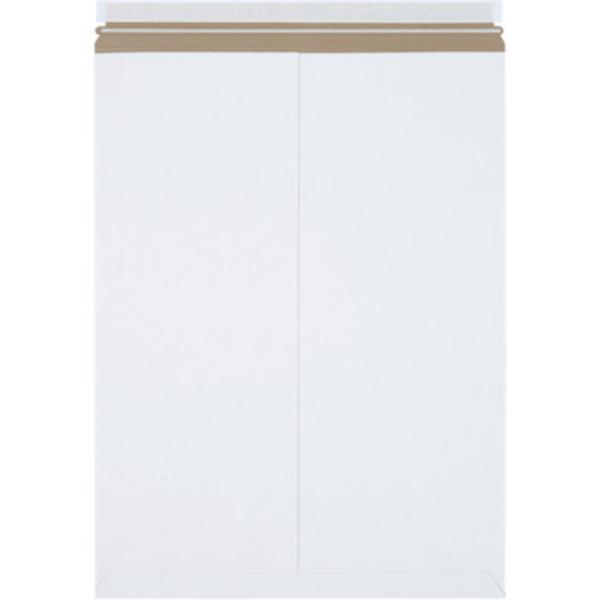 22 x 27'' White Self-Seal Stayflats Plus Mailers, 50PK