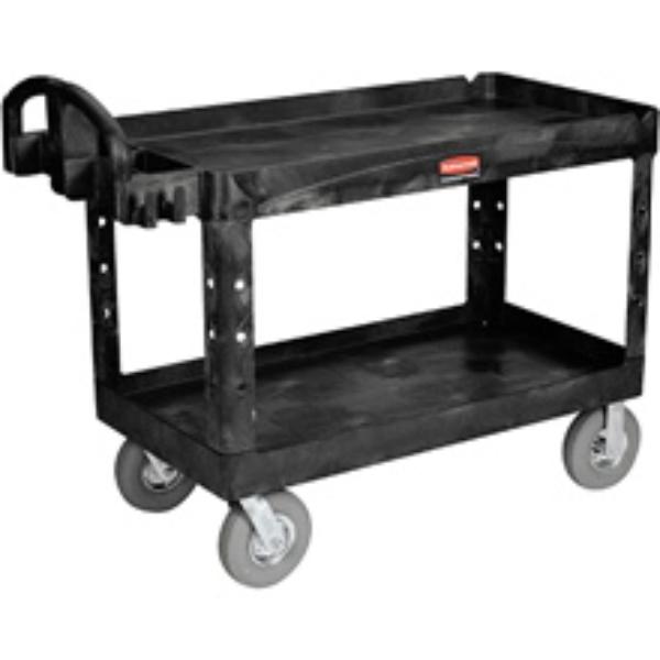 Utility Cart,w/Pneumatic Wheels,54" x, Plastic, 54" L, 25" W, 37" H
