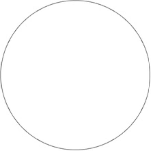 Tape Logic DL1492CL 3 in. Circles Clear Removable Labels