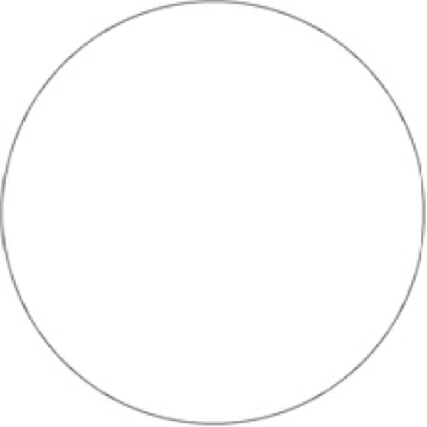 Tape Logic DL1492WH 3 in. Circles White Removable Labels