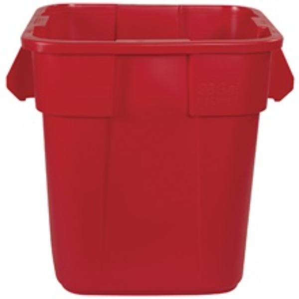28 gal  Square Trash Can, Red -  HomePage, HO4407565