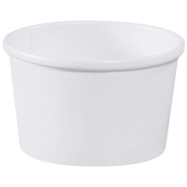 Soup Containers, 8 oz., White, PK 500