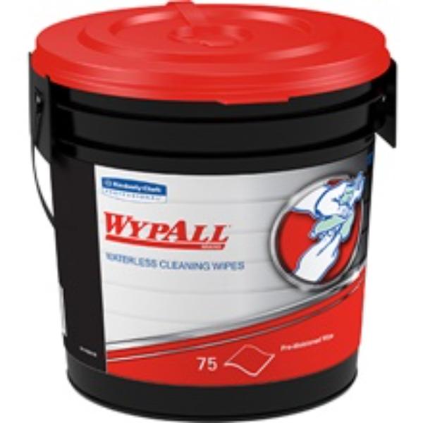 Kimberly Clark WypALL Waterless Cleaning Wipes, 75-count