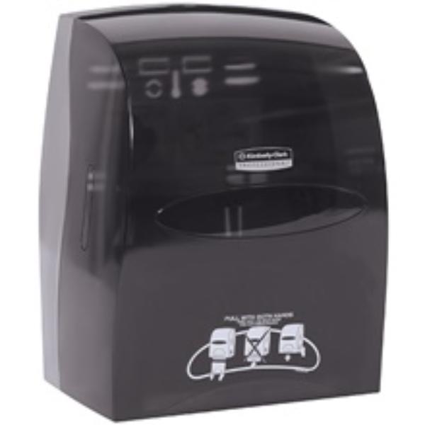 TTD122 8 in. Hands-Free Roll Towel Dispenser, Black