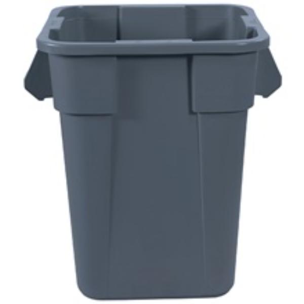 RUB140CGR 40 gal  Square Trash Can, Gray