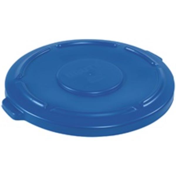 RUB355LBLU 55 gal  Flat Trash Can Lid, Blue