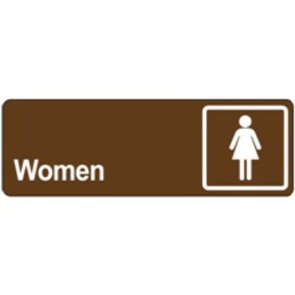 SN511 Women Door Sign, Brown