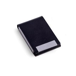 Picture of Bey-Berk International D252B Black Leather Business Card Case with Flip Top &amp; Magnetic Closure 