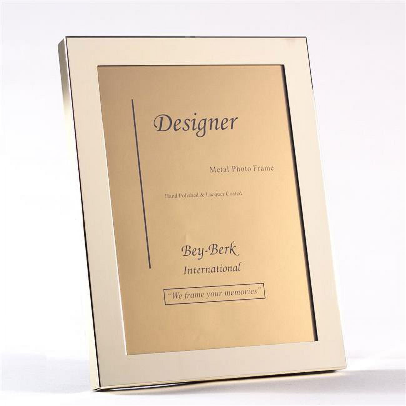 Picture of Bey-Berk International BF100-11 Brass 5 x 7 in. Picture Frame with Easel Back - Gold