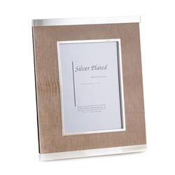 Picture of Bey-Berk International SF115-11 Silver Plated with Lizard Design 5 x 7 in. Picture Frame with Easel Back