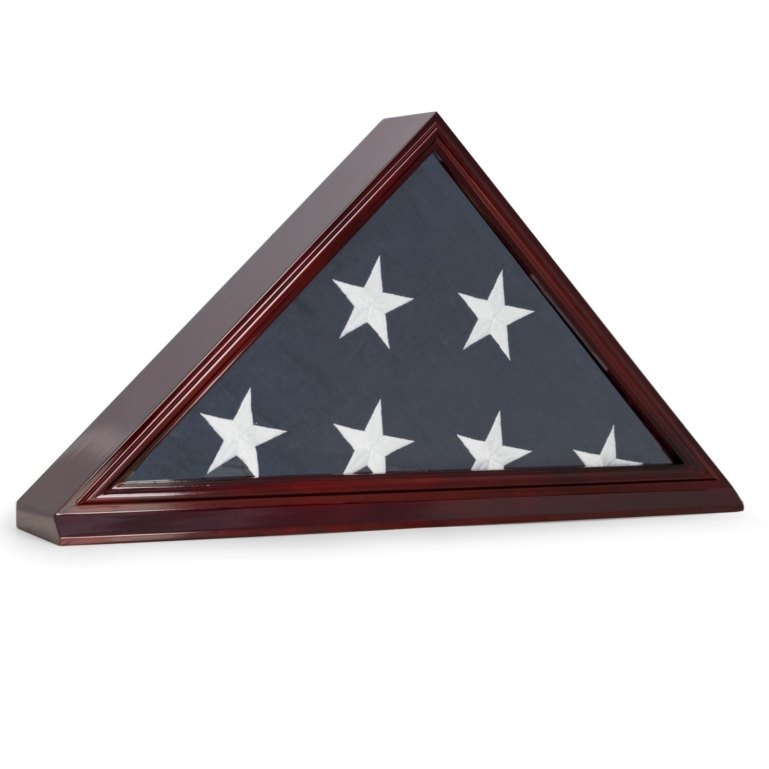 Picture of Bey-Berk International WD100 Flag Display Case for Memorial 5 x 9.5 ft. Flag &amp; Wall Mountable - Brown