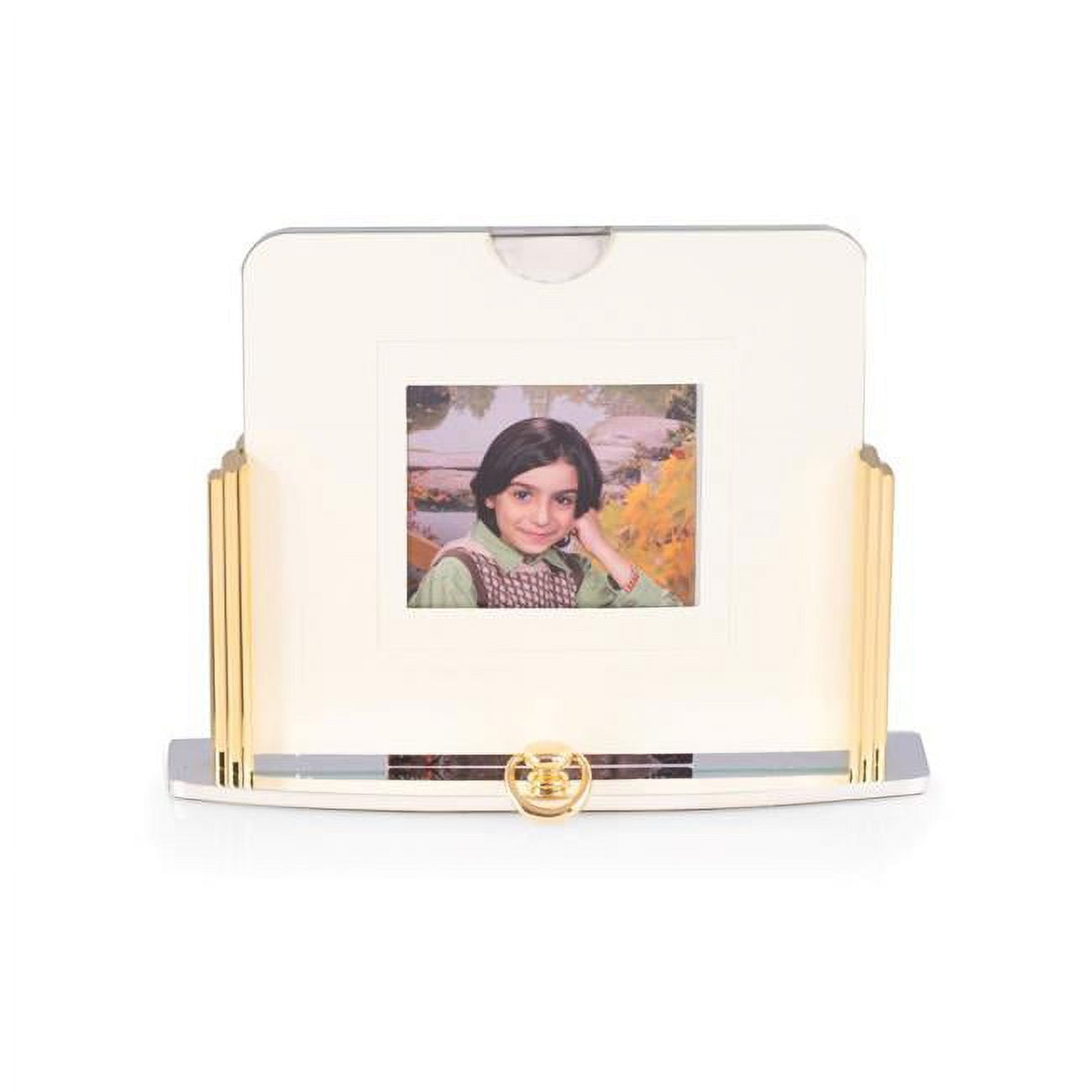 Picture of Bey-Berk International D959 Two Tone Gold &amp; Silver Plated Picture Frame with Openings