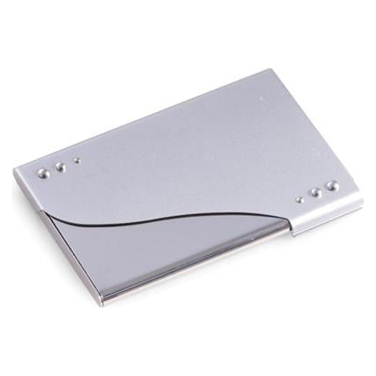 Picture of Bey-Berk International D270S Silver Plated Business Card Case with Satin Trim 