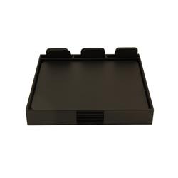 Picture of Bey-Berk International D463 Leather Conference Desk Set - Black&#44; 19 Piece