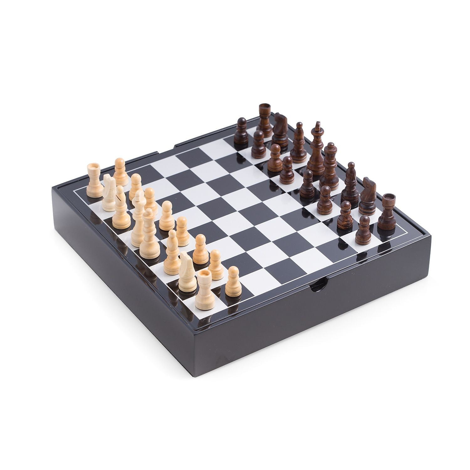 Picture of Bey-Berk International G550 Lacquered Wood Multi Game Set, Black