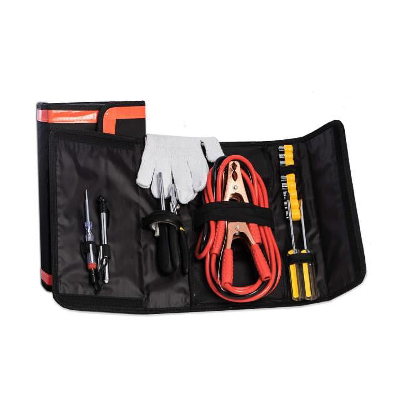 Picture of Bey-Berk International BB412 Car Emergency Tool Set, Black & Orange - 11 Piece
