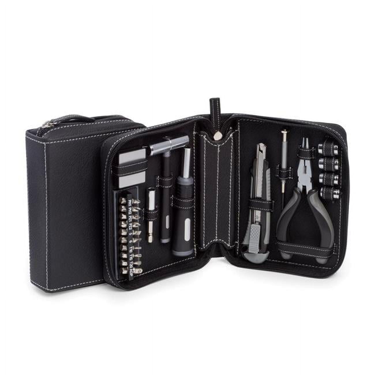 Picture of Bey-Berk International BB413 Tool Set in Black Leatherette Case, Black 