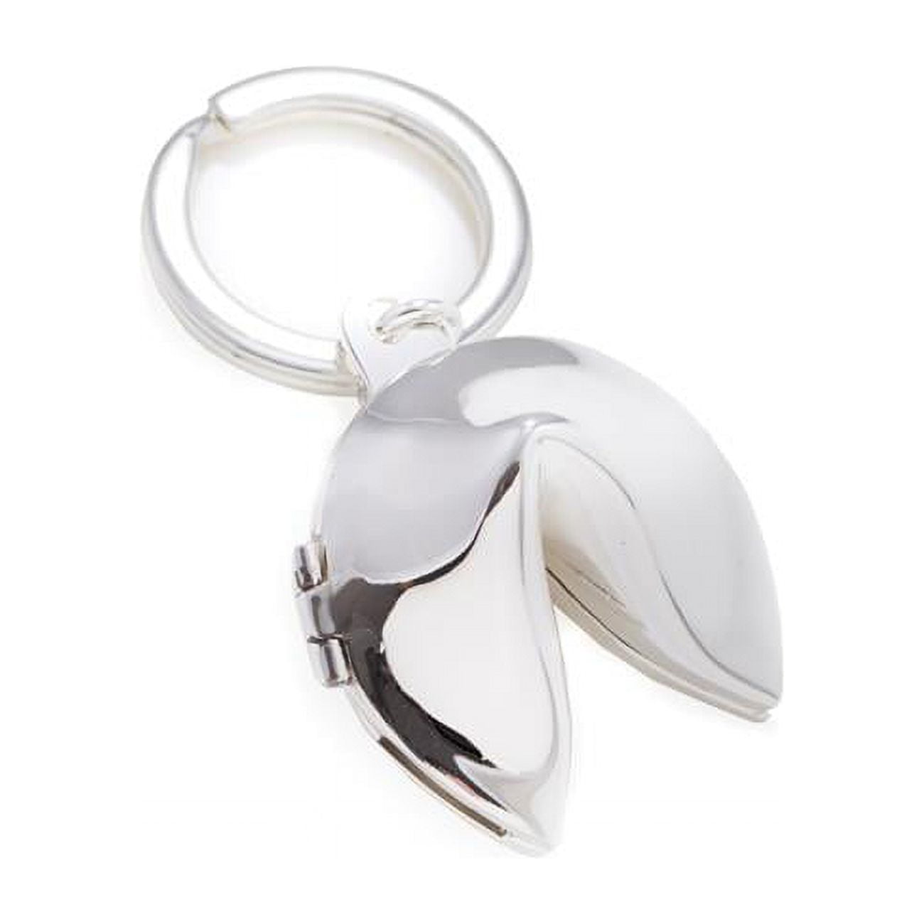 Picture of Bey-Berk International BB169S Silver Plated Fortune Cookie Box Key Ring 