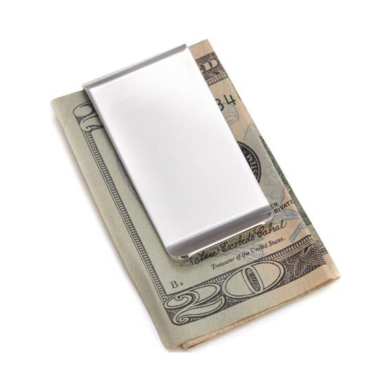 Picture of Bey-Berk International BB122S Silver Plated Money Clip