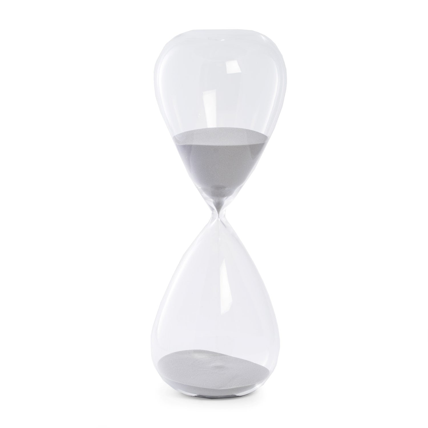 Picture of Bey-Berk International D838G 90 Minute Crystal Sand Timer with Sand&#44; Clear &amp; Grey