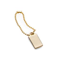 Picture of Bey-Berk International K105G Gold Plated Engraving ID Tag 