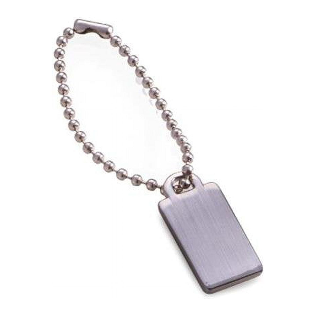 Picture of Bey-Berk International K105SS Satin Silver Plated Engraving ID Tag&#44; Gold 