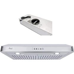 Picture of Awoco RH-C06-30 30 in. Ducted Under Cabinet 4 Speeds 6 in. Top Vent Stainless Steel Range Hood