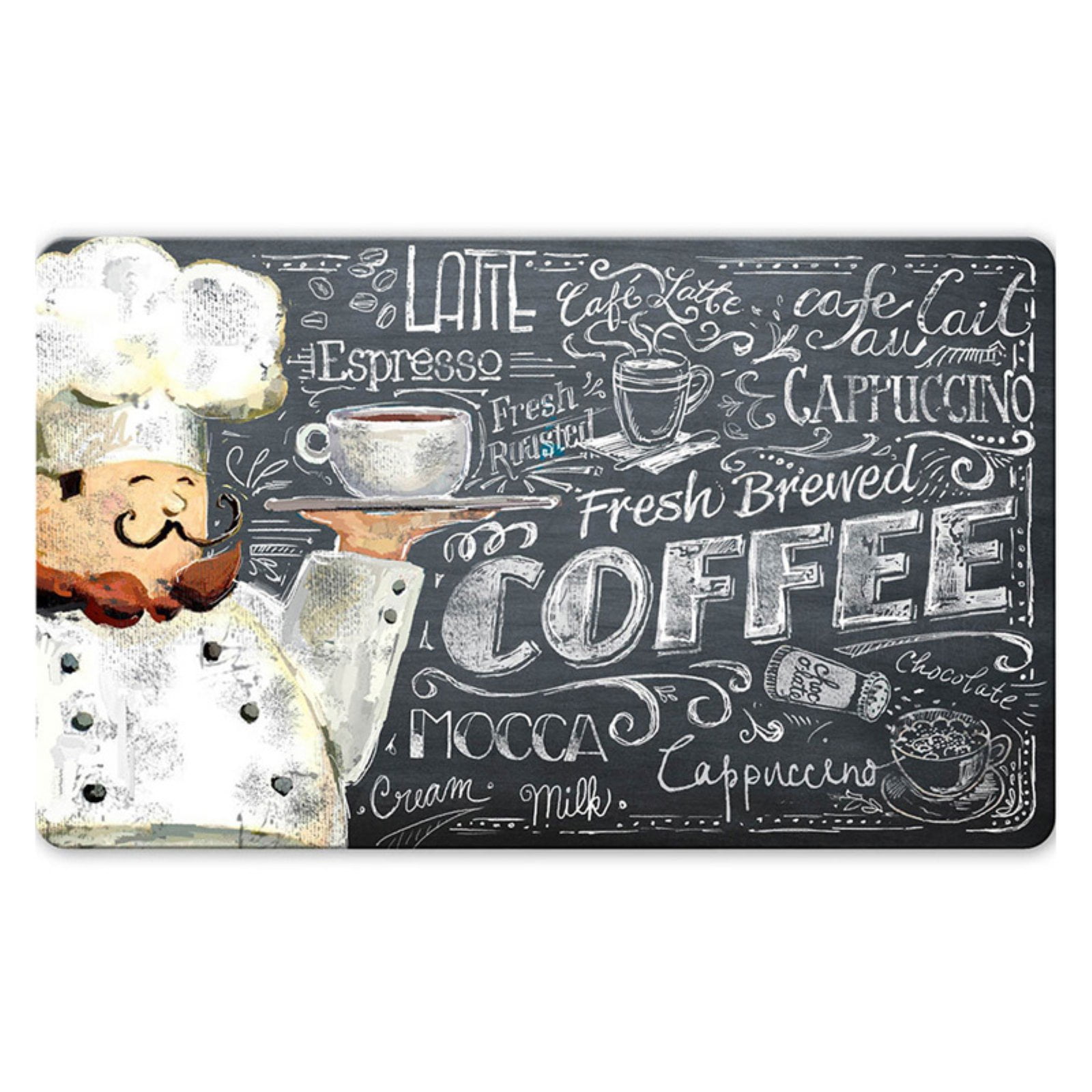 Picture of Apache Mills 60-122-5372-01800030 Kitchen Mat - Coffee Chef