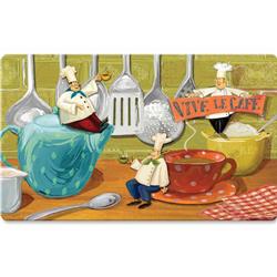 Picture of Apache Mills 60-122-5431-01800030 Kitchen Mat - Viva Le CafT