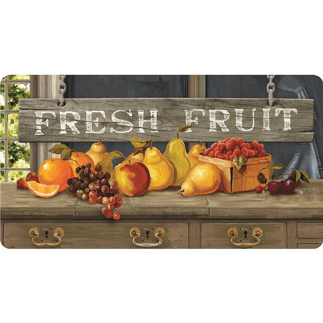 Picture of buyMATS 60-419-5428-02100039 21 x 39 in. Soft Stand Fresh Fruit Sideboard Mats, Multi-Color