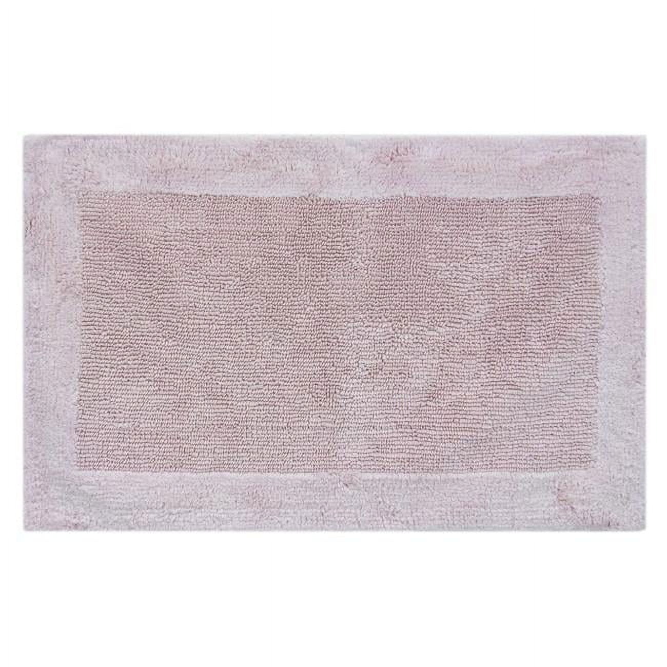 Picture of buyMATS 86-OBO-5406-01700024 17 x 24 in. Outer Border Blush Cotton Bath Mat