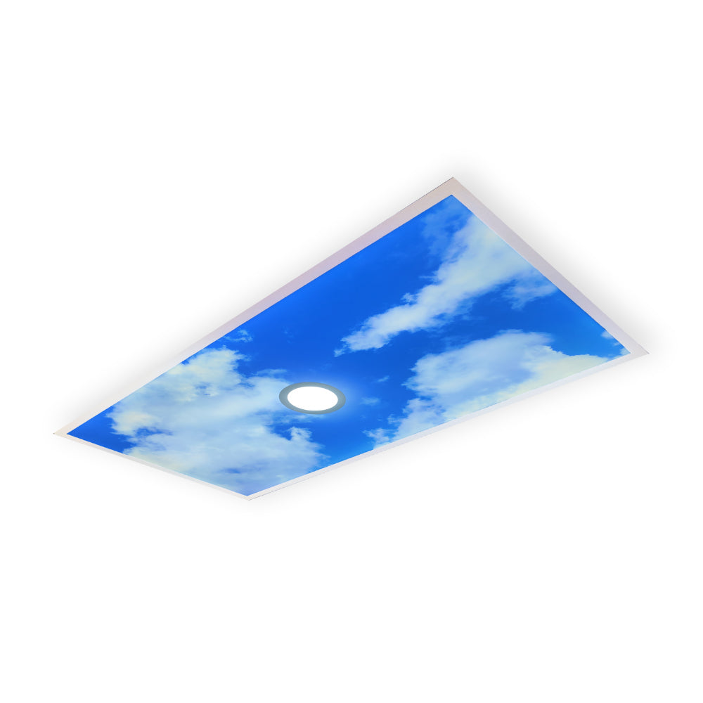 157153 Sunglow LED Cloud Panel with Built-in Downlight - 30-40-50-60-72W - 9360 Lumen - 3K-3500K-4K-5K-6500K CCT - 2 x 4 ft.
