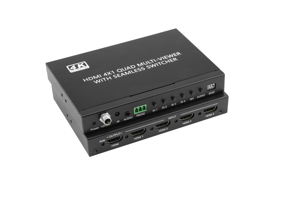 Bytecc HM21-SW401SKE Hdmi 4X1 Quad Muliti-Viewer With Seamless Switch