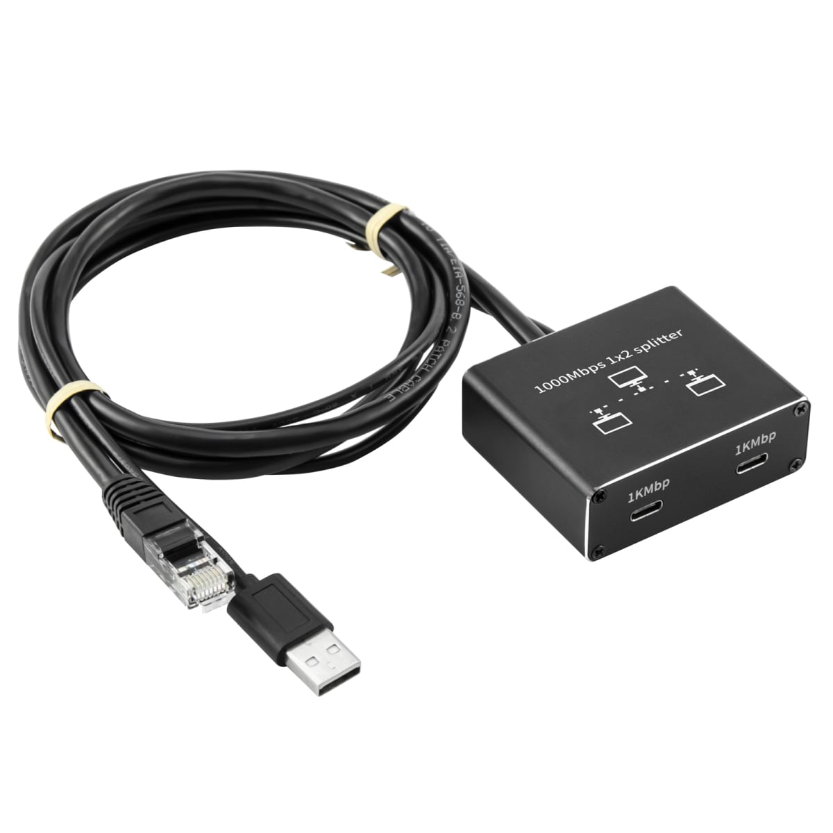 Bytecc  RJ-SP102CK 1000Mbps 1X2 Ethernet  Internet Splitter With Cable