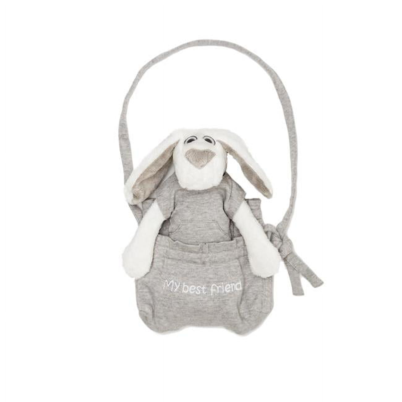 ML812-ML812G Milo Plush Toy Plus Backpack - Grey Jersey