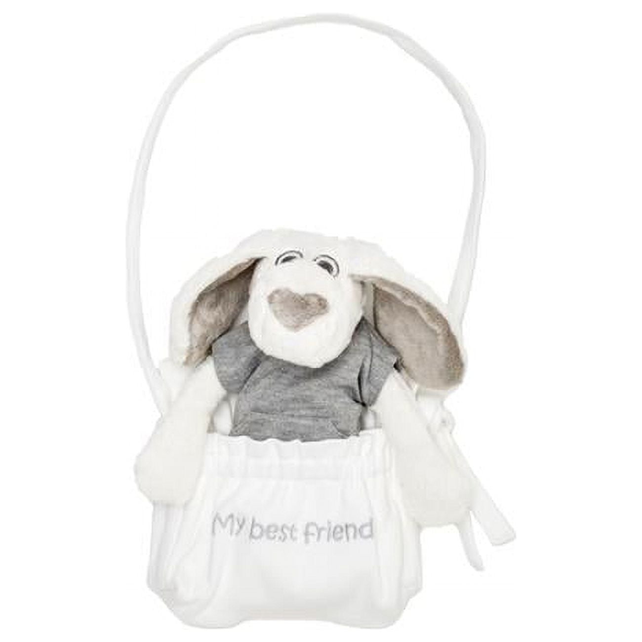 ML812-ML812W Milo Plush Toy Plus Backpack, White Jersey