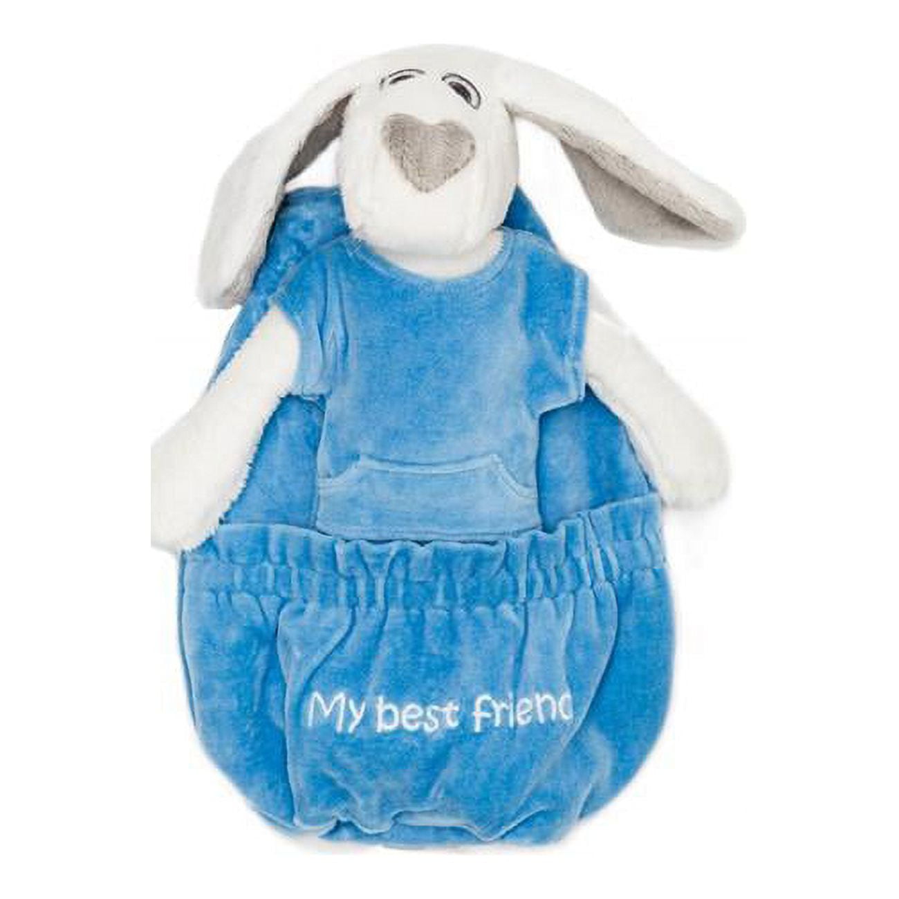 ML812-ML812B Milo Plush Toy Plus Backpack - Blue Velvet