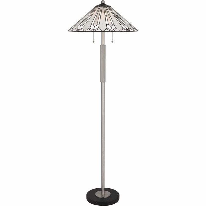 Picture of Cal Lighting BO-3165FL 60 watt x 2 Muirfield Tiffany Floor Lamp&#44; Bronze