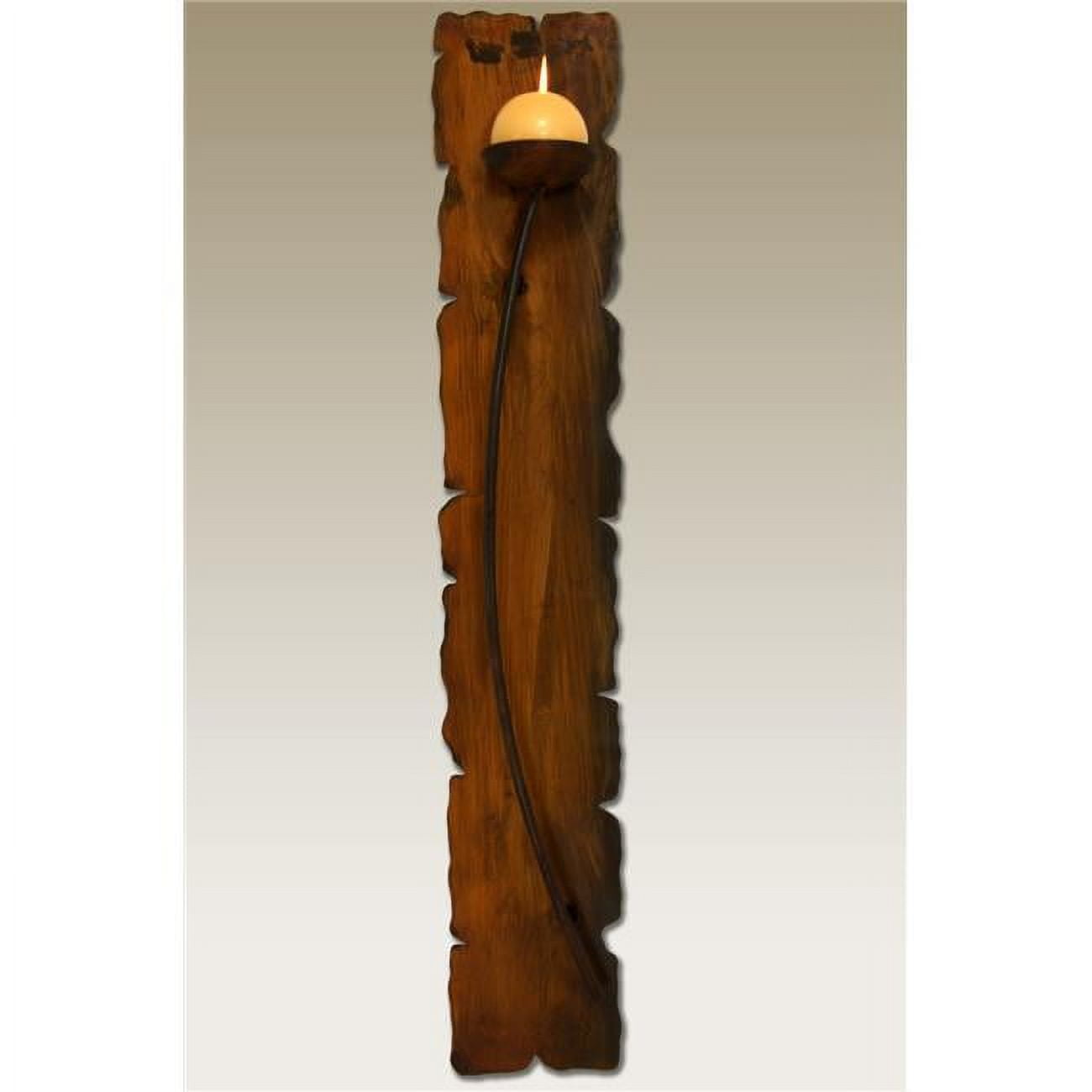 AD-096LDS Montana Curved Left Wall Candle Holder