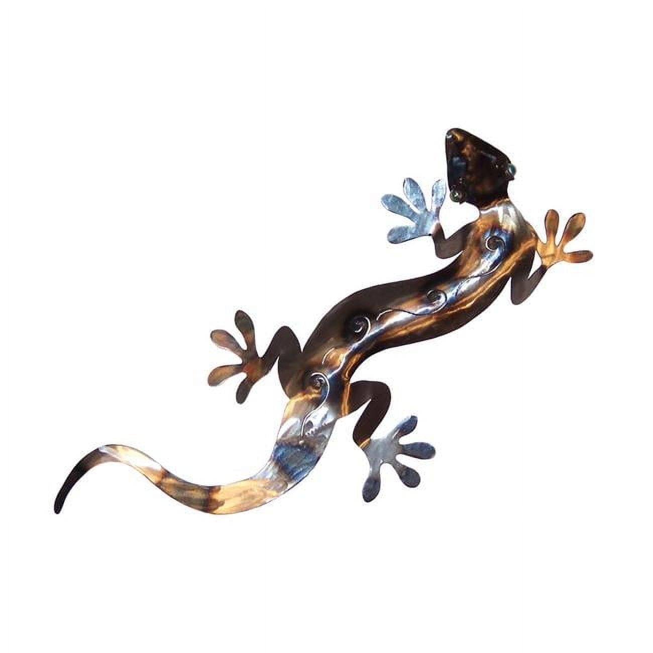 Polsihed Gecko Decor with Marble Eyes