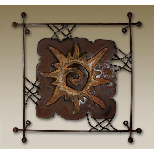 Spiral Sun Wall Plaque - Large