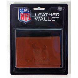 Picture of Houston Texans Wallet Trifold Leather Embossed Special Order