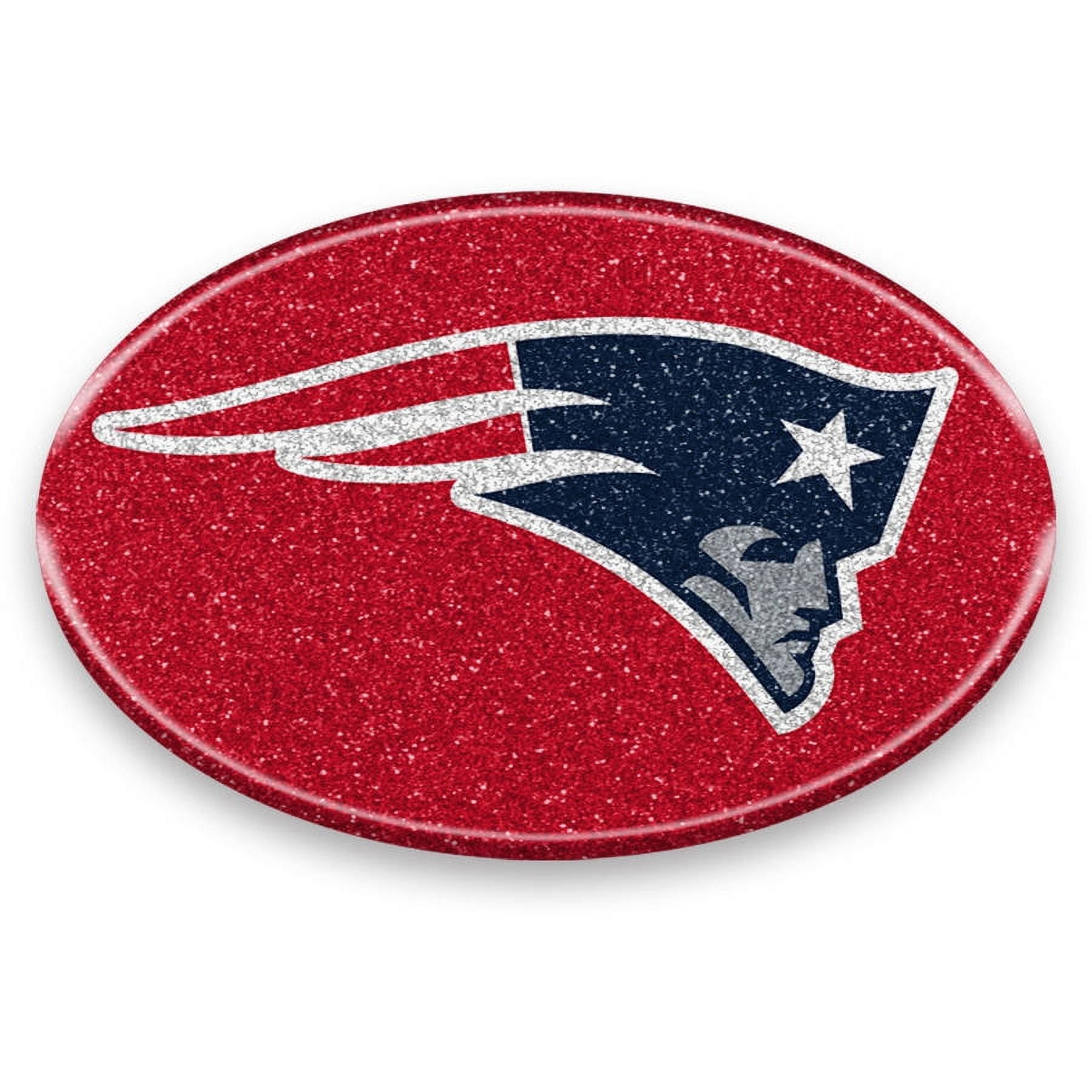 New England Patriots Auto Emblem - Oval Color Bling
