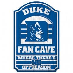 Picture of Duke Blue Devils Wood Sign - 11&quot;x17&quot; Fan Cave Design