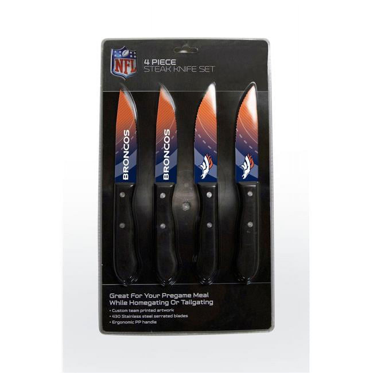 Picture of Denver Broncos Knife Set - Steak - 4 Pack