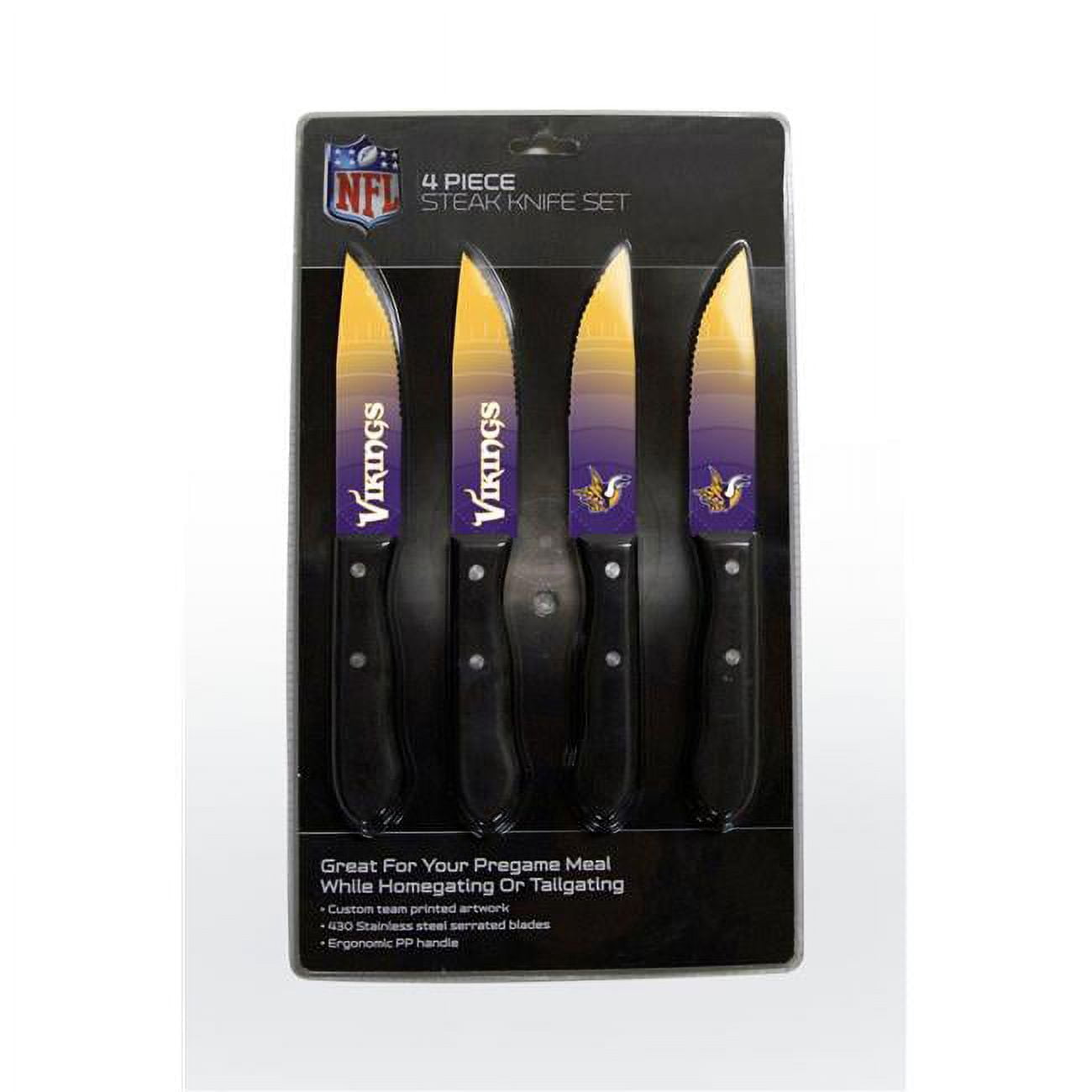 Picture of Minnesota Vikings Knife Set - Steak - 4 Pack