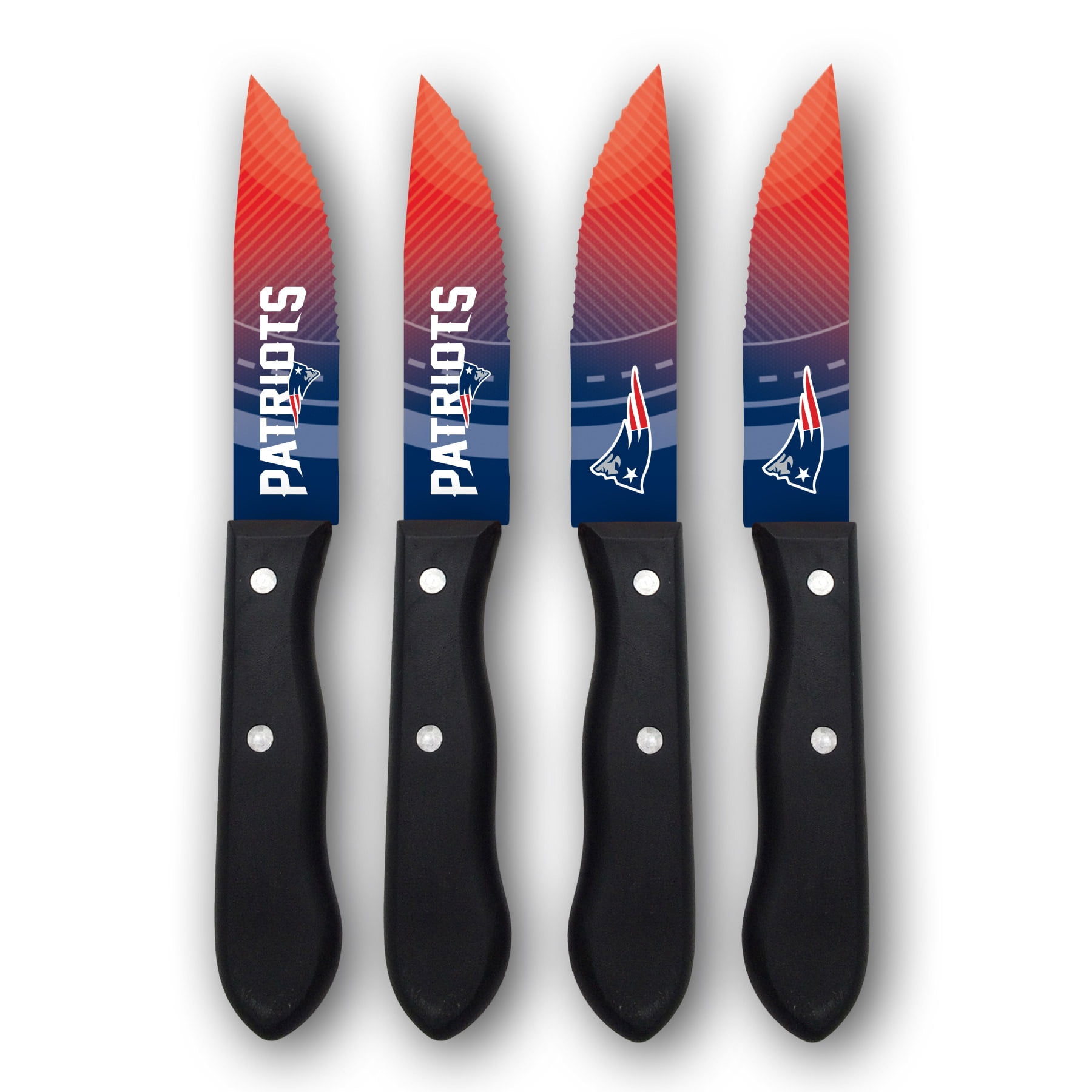 Woodrow New England Patriots 4-Piece Stainless Steel Steak Knife Set