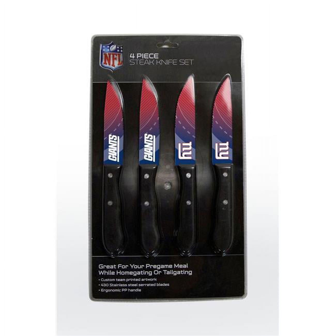 New York Giants Knife Set - Steak - 4 Pack