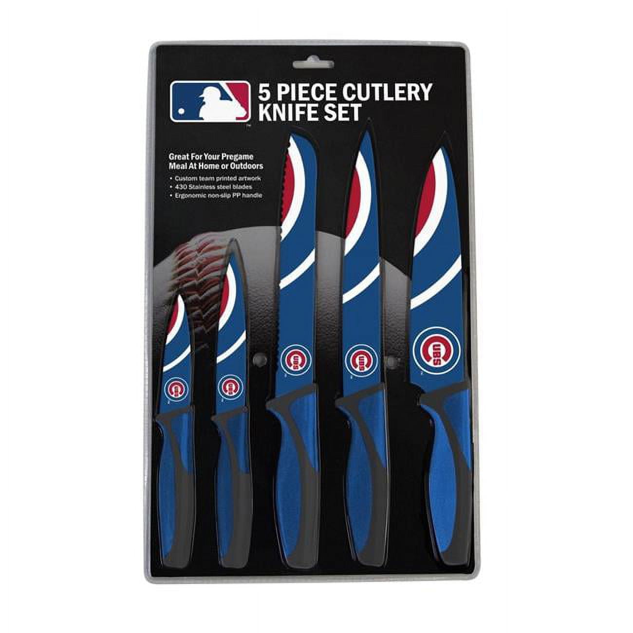 Picture of Chicago Cubs Knife Set - Kitchen - 5 Pack