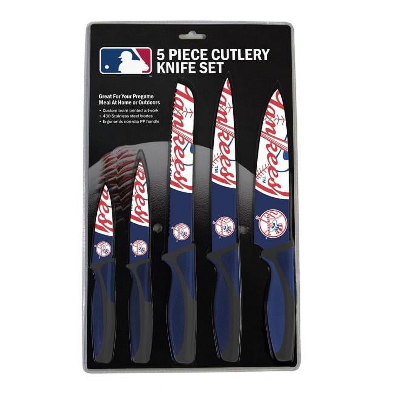 Picture of New York Yankees Knife Set - Kitchen - 5 Pack